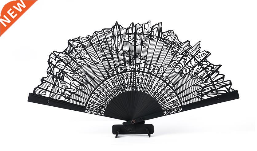 Palace Museum Danqng Breeze Foldng Fan Head Green Bamboo