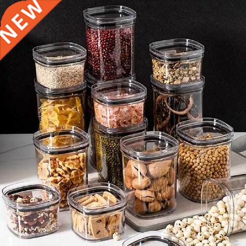 Different Capacity Plastic Sealed Cans Kitchen Storage Box