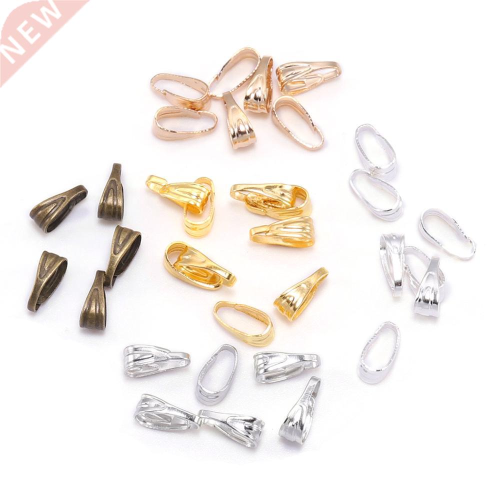 100pcs/lot 7 8 mm Pendant Clasp Connectors Gold Clips Conne