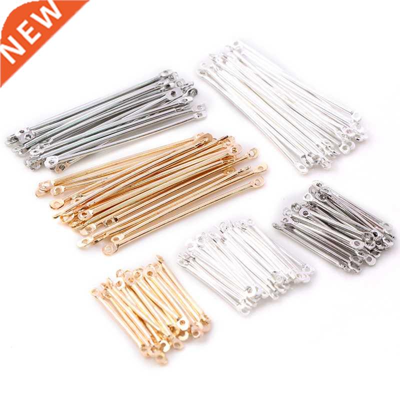 100pcs/lot 15 20 25 30 35 40mm Bar Shape Connectors Earring