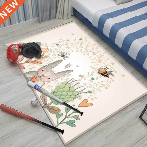 Simplicity Animal Bunny Bee Pattern Children Flannel Carpet