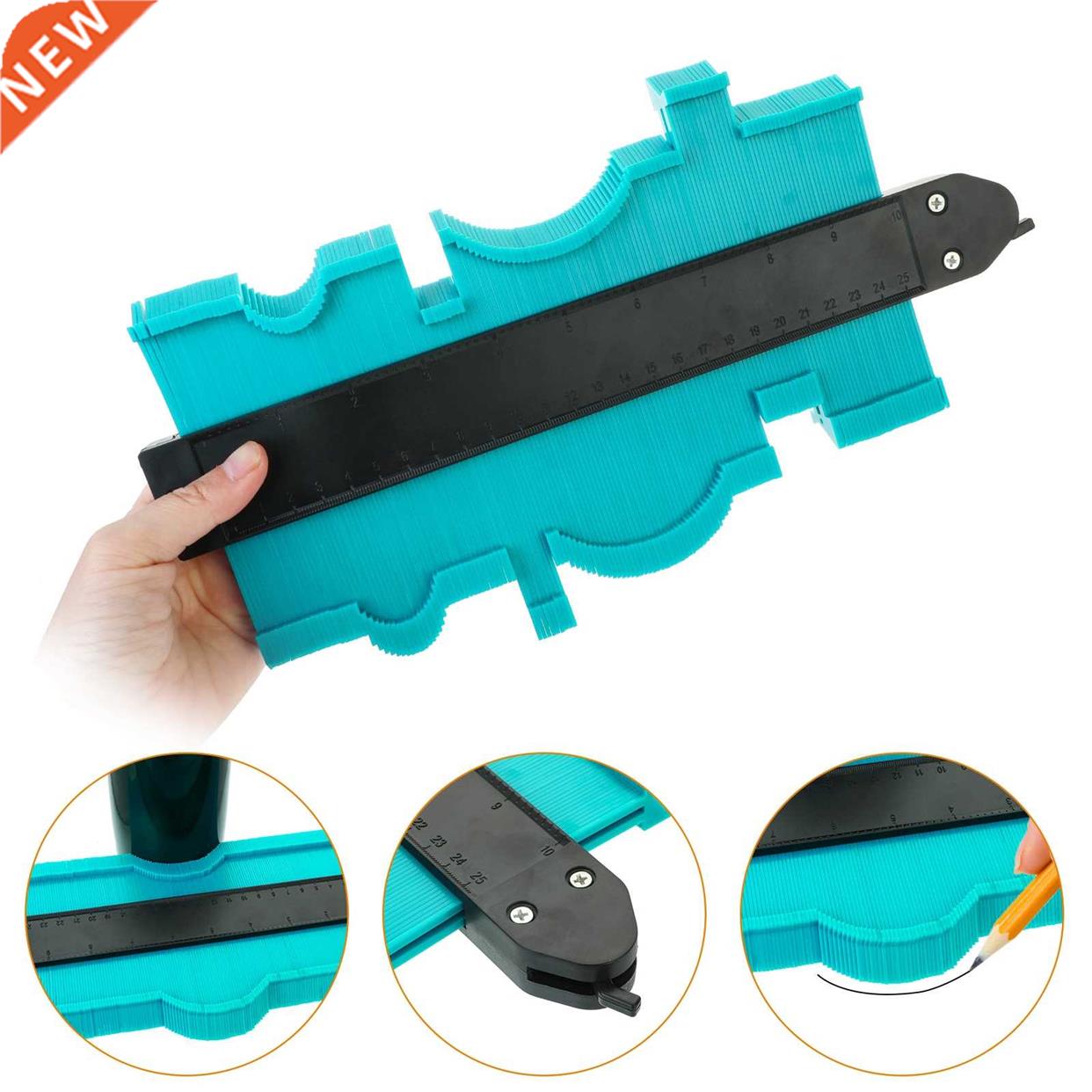 12/25cm Shape Contour Gauge Plastic Profile Contour Copier M