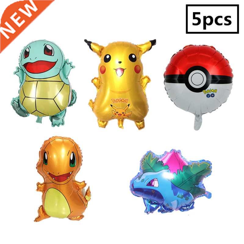 5Pcs/Set TAKARA TOMY Pokemon Balloon Aluminum Film Pikachu C