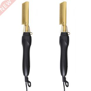 2 in 1 Hot Comb Straightener Electric Hair Straightener Hair