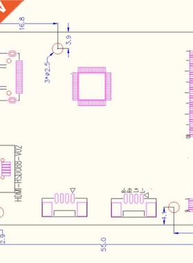 1920×480 LCD Screen with HSD088IPW1 LCD Controller Wid