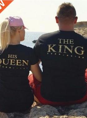 t-shrt men and women couple new lovers kng queen t-shrts