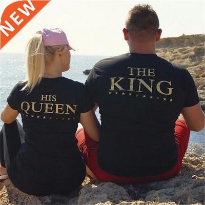 t-shrt men and women couple new lovers kng queen t-shrts