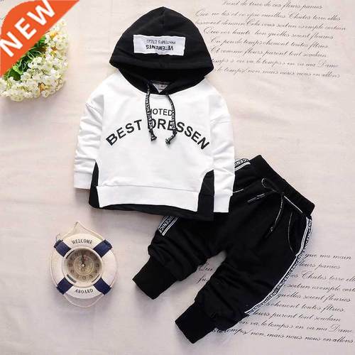 New Sprng Autumn Cotton Boys Clothes Outft Kds Baby Sport