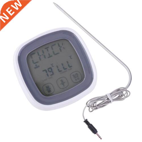 Meat Screen Oven Thermometer With Alarm Clock Food Probe BBQ