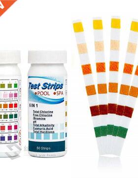 6In1 Swimming Pool SPA Test Strips Chlorine PH Water Hardnes