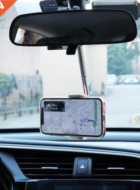 2022 New Cr Rerview Mirror Mount Phone Holder For iPhone 1