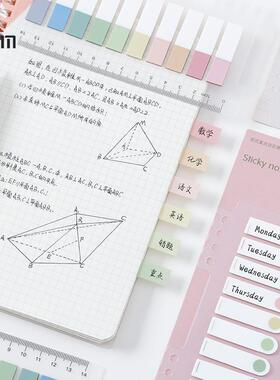 200 Sheets Flags Tabs Neon Page Markers Paper Index Bookmark