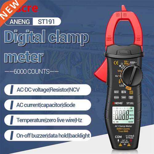 ST191/ST192 Digital Clamp Meters Multimeter 60A/600A Tester
