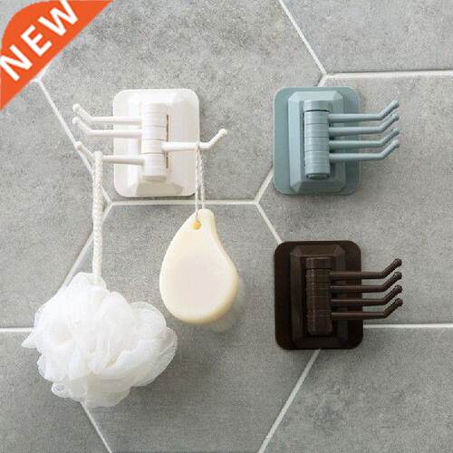 Creative Bathroom Hook Solid Color Plastic Wall-Mount