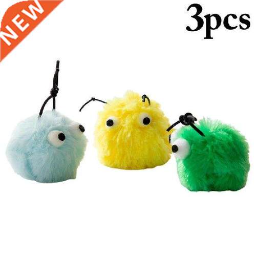 3Pcs/Set Dog Chewing Toys Soft Plush Cute Animal Big Eyes