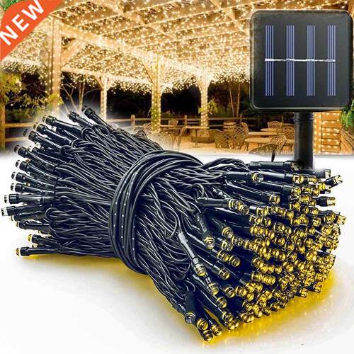 Outdoors Solar String Light 200LED 8 Modes Solar Lamp Waterp