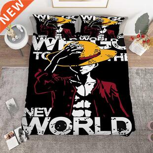 Japanese Anime Cartoon One Pieced Bedding Set Luffy Pillow C