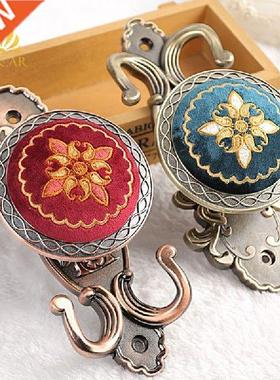 Curtain Tieback Hanging Hook Embroidery Metal Wall Hooks