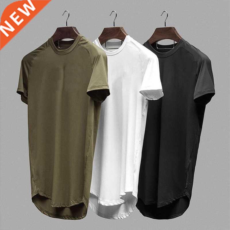 Mesh T-Shirt Clothing Tight Gym Mens Summer New Brand Tops T
