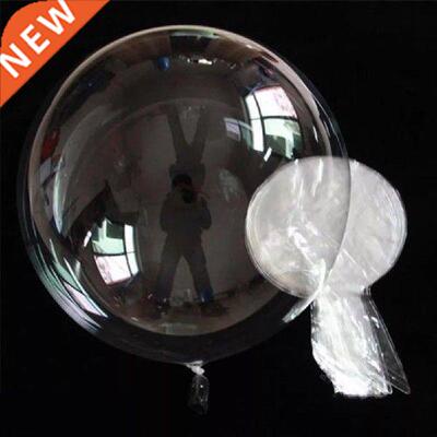 10Pcs Inflatable Handheld Transparent  Doll Balloon