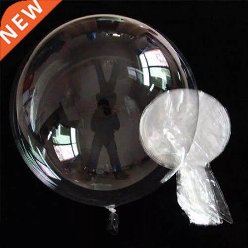 10Pcs Inflatable Handheld Transparent  Doll Balloon