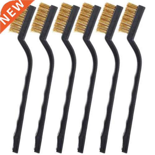 12pcs Wire Brush Mini Micro Steel Brass DIY Paint Rust Remov