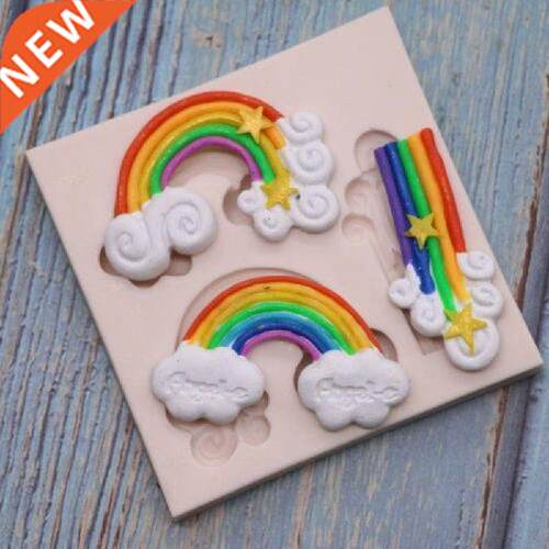 1pc Mini  Food Grade Silicone Baking Mold 3d Rainbow