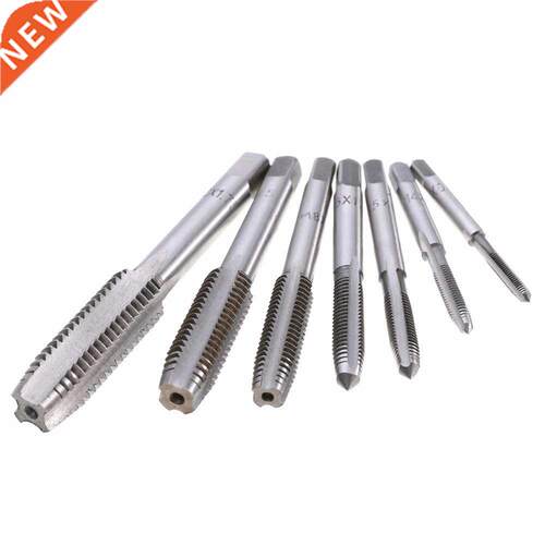 7pcs HSS Metric Tapper Right Hand Thread Tap Tool 0.5mm-1.75