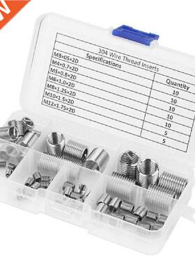 60Pcs M3 M4 M5 M6 M8 M10 M12 304 Stainless Steel Thread