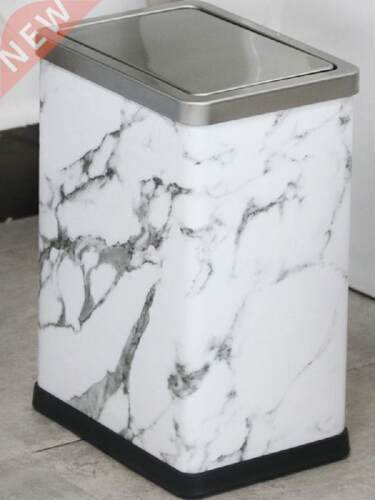 Bathroom Stainless Steel Trash Can Cover Toilet Kitchen