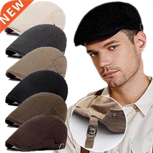 Classic Retro Western Newsboy Caps Berets Hat Adjustable Men