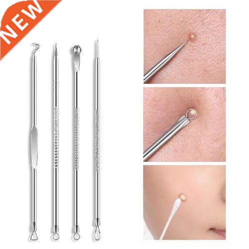 4Pcs Black Dot Pimple Blackhead Remover Tool Needles set