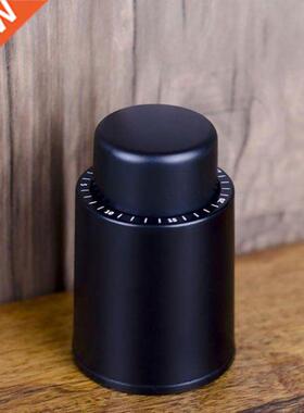 Vacuum Wine Bottle Stopper Black ABS Sealed Storage Vacuum M