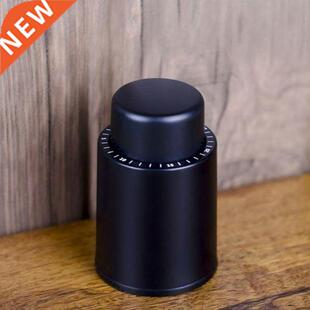 Vacuum Wine Bottle Stopper Black ABS Sealed Storage Vacuum M