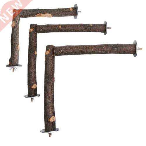 Natural Wood Perch Parrot Bird Nail Grooming Standing Bar