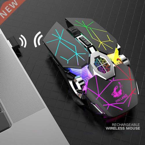 Wireless Optical 2.4G USB Gaming Mouse 2400DPI 7 Color LED B