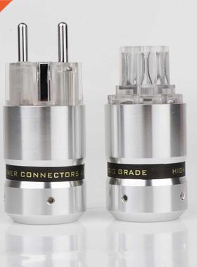 Preffair New OEM Hi-End Rhodium Plated Schuko EU Power Cabl