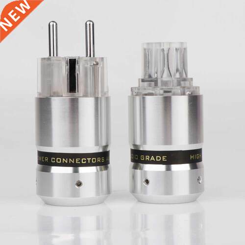 Preffair New OEM Hi-End Rhodium Plated Schuko EU Power Cabl