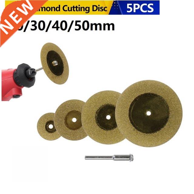 5pcs 20/30/40/50mm Diamond Cutting Discs +1 Connecting Rod D