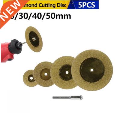 5pcs 20/30/40/50mm Diamond Cutting Discs +1 Connecting Rod D