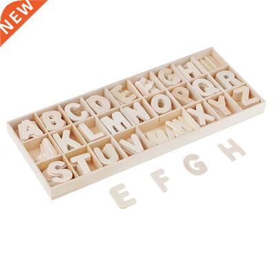 156 Pieces Craft Wood Letters, Natural Colors, Wood Alphabet