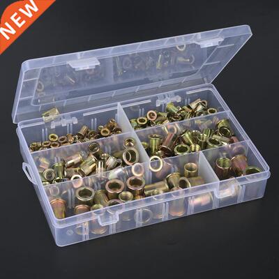 Wood Insert Nut T Nut 210pcs Carbon Steel Nutsert Kit , M5,