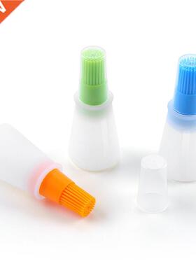 Portable Silicone Oil Bottle with Brush Grill Oil Brushes Li