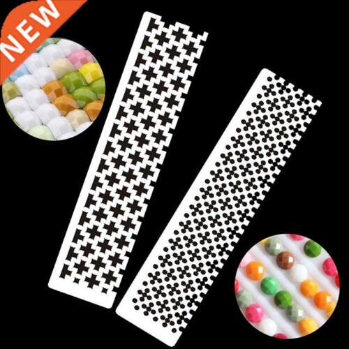 Stainless Steel DIY Drawing Ruler Square Round 5D Drill Diam
