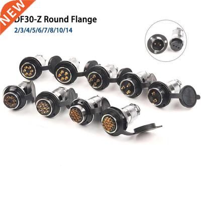 1 Set DF30 GX30 Circular Flange Aviation Connector 2 3 4 5 7