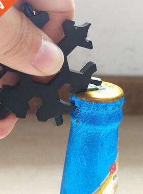 18 In 1 Mini Snowflake Multi Pocket Tool Spanner Hex Wrench