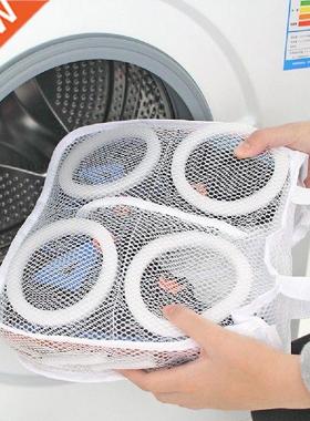 Laundry Bag Mesh Sack with Sling Padded Shoe See-Through