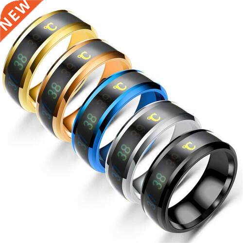 Fashion Smart Ring Multifunctional Temperature Couple Ring T