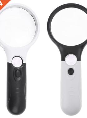 Double Lens Lighted Mini Pocket Reading Magnifying Glass Len