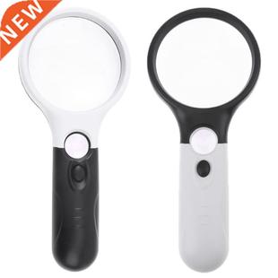 Double Lens Lighted Mini Pocket Reading Magnifying Glass Len